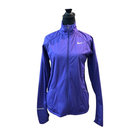 NIKE Element Shield Full Zip Jacket With Reflective Accents - Women's Size S - Picture 2 of 10